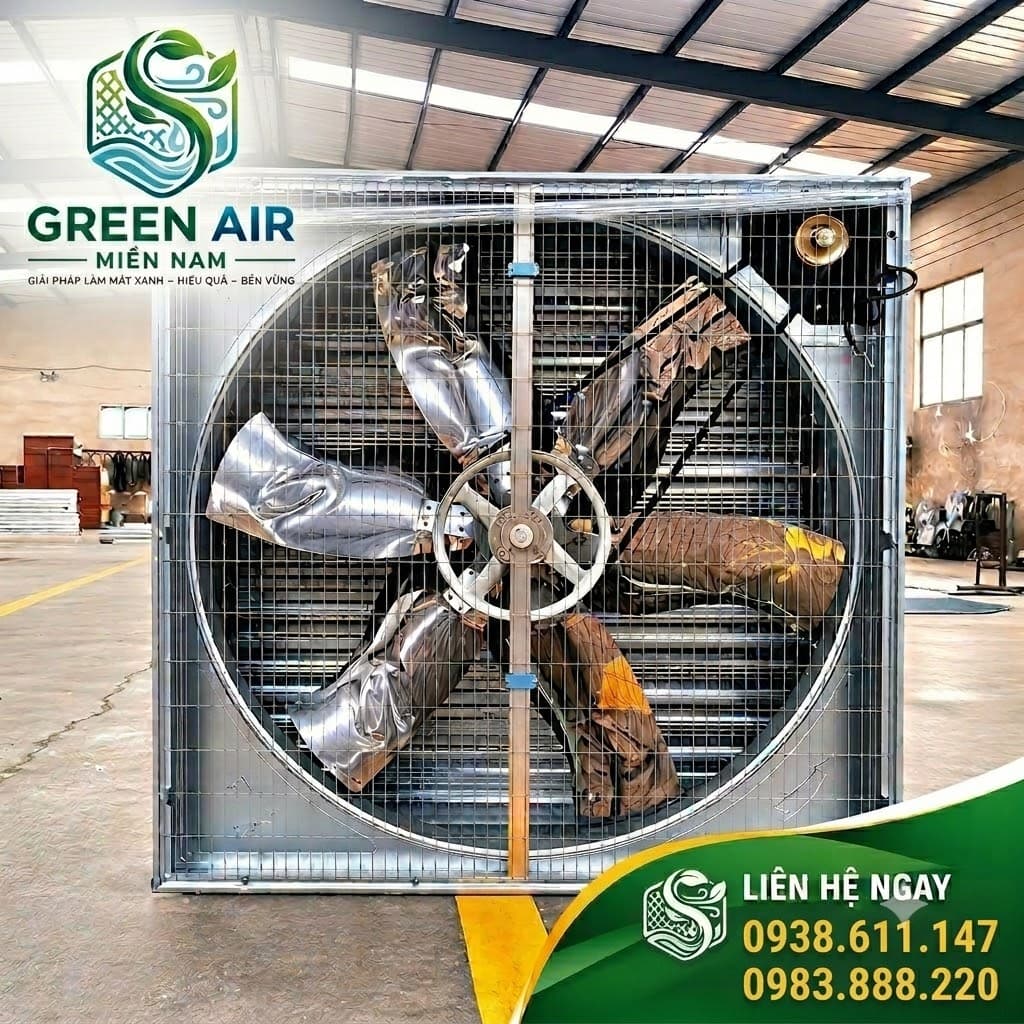 QUẠT THÔNG GIÓ CÔNG NGHIỆP GA-1220 – LƯU LƯỢNG GIÓ 44.500 m³/h – GIẢI PHÁP THÔNG GIÓ CÔNG SUẤT LỚN CHO NHÀ XƯỞNG VÀ HỆ THỐNG LÀM MÁT CÔNG NGHIỆP