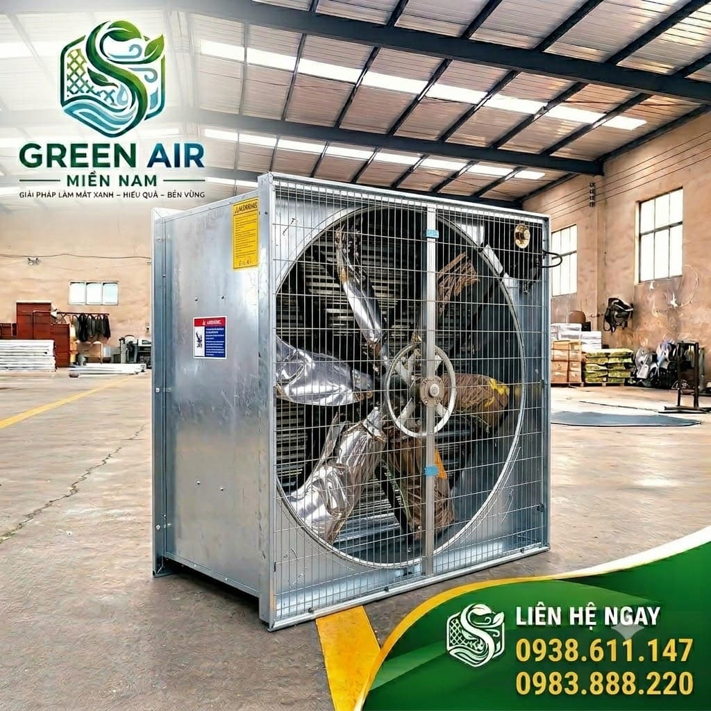 QUẠT THÔNG GIÓ CÔNG NGHIỆP GA-1220 – LƯU LƯỢNG GIÓ 44.500 m³/h – GIẢI PHÁP THÔNG GIÓ CÔNG SUẤT LỚN CHO NHÀ XƯỞNG VÀ HỆ THỐNG LÀM MÁT CÔNG NGHIỆP